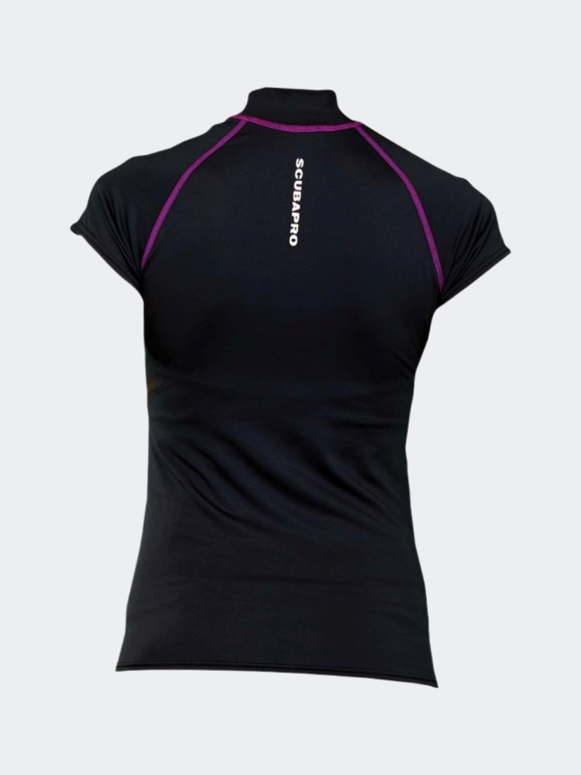 Scubapro Women Diving 65.516 Onyx Rg Cs Upf50 Black Rashguard