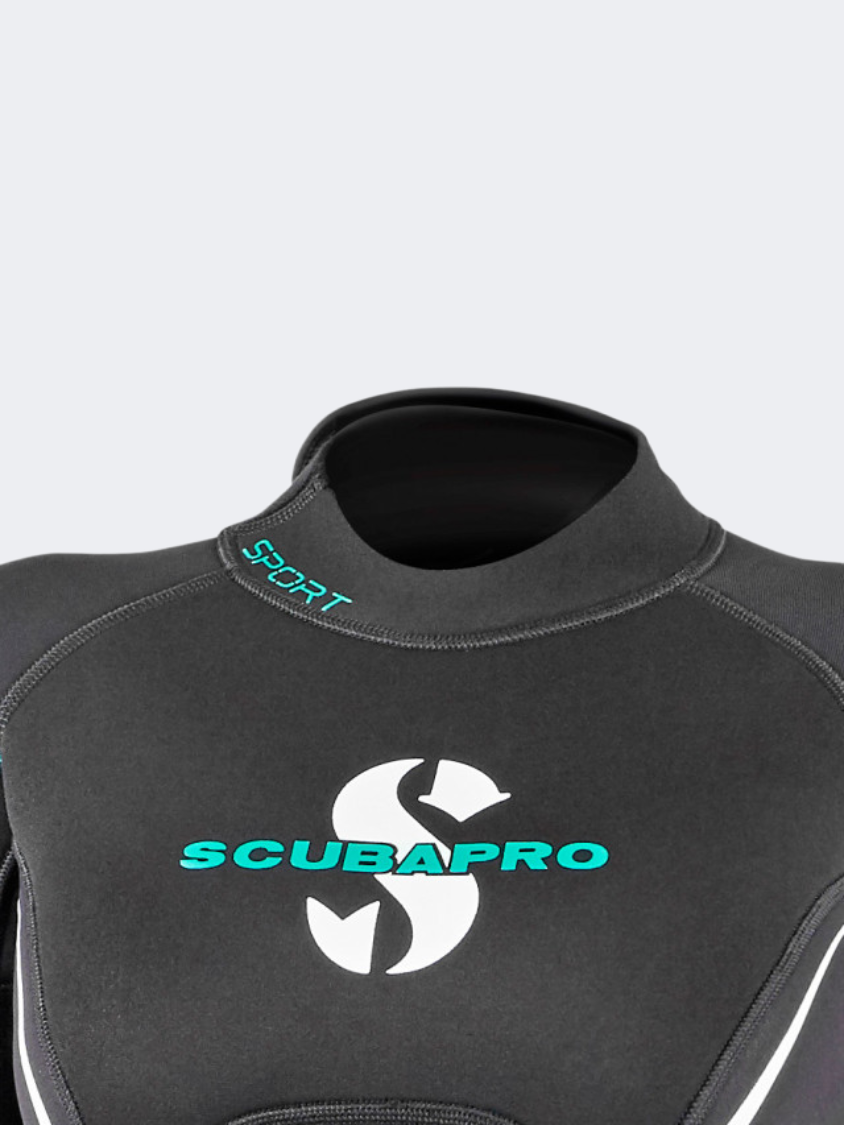 Scubapro Women Diving 63.633 Sport 5.0 G2 Bzip Car Black/Turquoise Suit