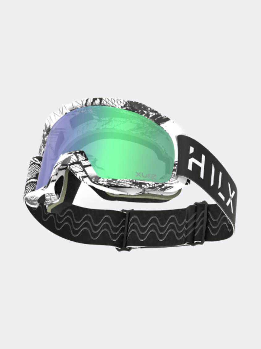 Hilx Outlaw White Black/Green Mirror