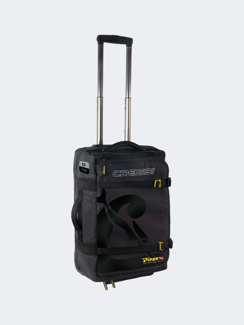 Cressi Piper Trolley Diving Bag Black