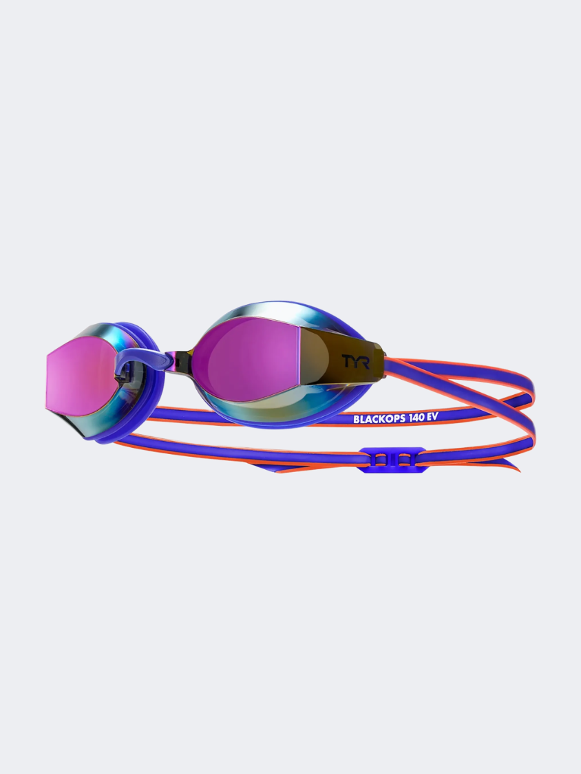 Tyr Blackops 140 Ev Racing Mirrored Unisex Swim Goggles Royal/Multicolor