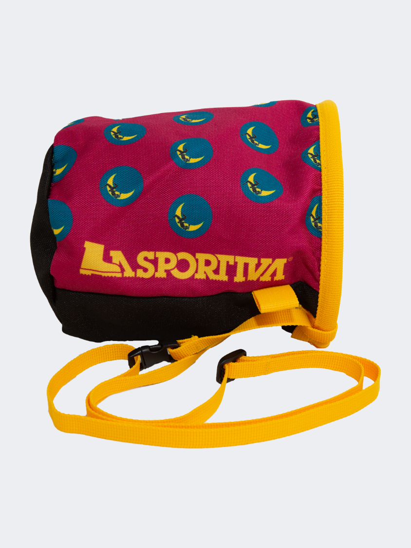 La Sportiva Climbing On The Moon Chalk Bag Fucsia/Giallo